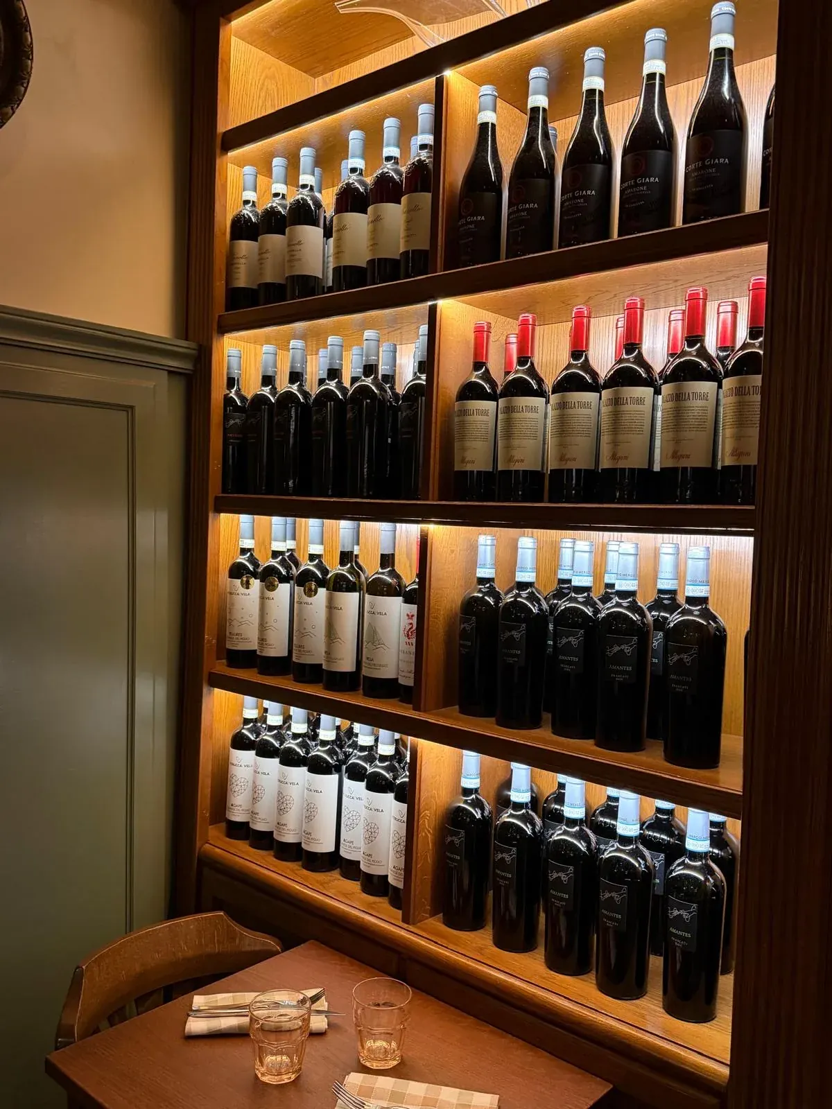 Scaffale della cantina